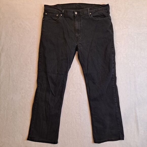 Levis 559 Jeans Mens 40 X 32 (40 X 30) Relaxed Straight Leg Black - Picture 1 of 10